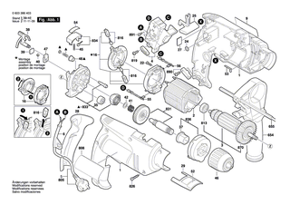 BOSCH Hinweisschild | Ersatzteile f�r PSB 13 RE, PSB 550 RE - 2601119419