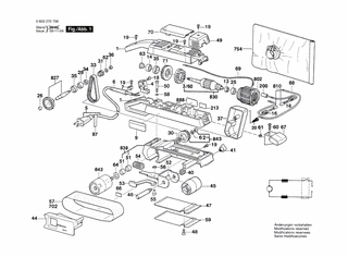 BOSCH Handgriff SCHWARZ | Ersatzteile für HD7625 TYPE 1 | 1605133036