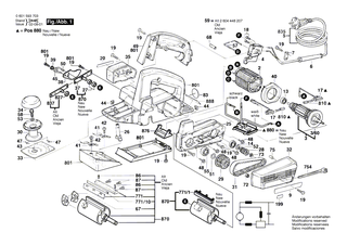 BOSCH Federblech | Ersatzteile f�r GHO 31-82, GHO 36-82 C - 2601290016