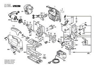 BOSCH Rollenhebel | Ersatzteile f�r GST 100 CE, GST 100 BCE - 2601321904