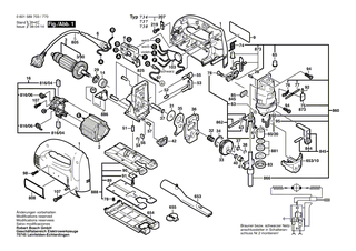 BOSCH Rollenhebel | Ersatzteile f�r GST 100 CE, GST 100 BCE - 2601321904