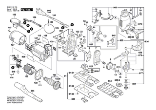 BOSCH Rollenhebel | Ersatzteile f�r GST 120 E, GST 600 E - 2601321907