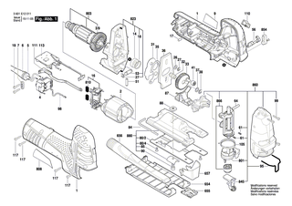 BOSCH Rollenhebel | Ersatzteile f�r GST 150 CE, GST 150 BCE - 2601321908