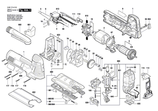 BOSCH Zylinderstift | Ersatzteile f�r GST 140 CE, GST 1400 CE - 2601322045