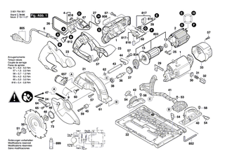 BOSCH Tr�ger | Ersatzteile f�r GKS 55 GCE - 2601322047