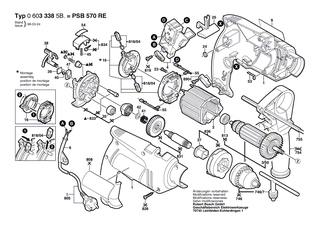 BOSCH Kontaktb�gel | Ersatzteile f�r GSB 450 RE, PSB 800-2 RA - 2601329043