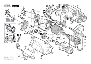 BOSCH Kontaktb�gel | Ersatzteile f�r GSB 450 RE, PSB 800-2 RA - 2601329043