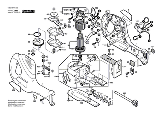 BOSCH Gabelhebel | Ersatzteile f�r GSA 800 PE, PFZ 700 PE - 2601923011