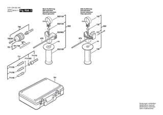 BOSCH Zusatzhandgriff �43 MM | Ersatzteile f�r GSB 22-2 RE, GSB 22-2 RCE - 2602025118