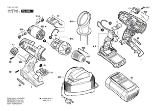 BOSCH Zusatzhandgriff | Ersatzteile f�r GSR 24 VE-2, GSR 18 VE-2 - 2602025135