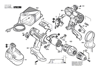 BOSCH Zusatzhandgriff | Ersatzteile f�r GSR 24 VE-2, GSR 18 VE-2 - 2602025135
