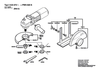 BOSCH Spiralfeder | Ersatzteile für PWS 620 S | 1604652013