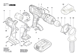 BOSCH Zusatzhandgriff | Ersatzteile f�r GSB 18 VE-2LI, GSB 14,4 VE-2LI - 2602025158