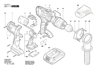 BOSCH Zusatzhandgriff | Ersatzteile f�r GSB 18 VE-2LI, GSB 14,4 VE-2LI - 2602025158