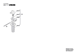 BOSCH Tiefenanschlag | Ersatzteile f�r GSB 1300, GSB 18-2 RE - 2603001009