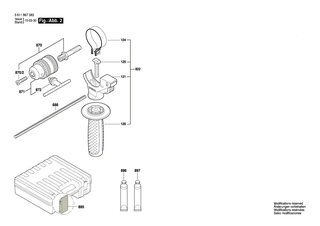 BOSCH Tiefenanschlag | Ersatzteile f�r GSB 1300, GSB 18-2 RE - 2603001009