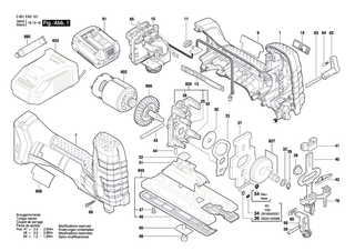 BOSCH Schaltwelle | Ersatzteile f�r GST 18 V-LI, GST 14,4 V-LI - 2603124155