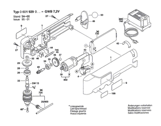 BOSCH Senkschraube M6x20 MM LINKSGEWINDE | Ersatzteile f�r GWB 7,2 V, GWB 7,2 VE - 2603421211