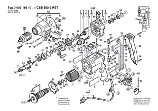 BOSCH Schaftschraube | Ersatzteile f�r GSB 22-2 RE, GSB 22-2 RCE - 2603435070