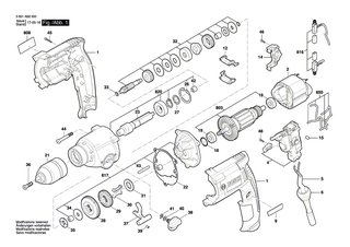 BOSCH Schaftschraube | Ersatzteile f�r GSB 780-2 RE, GSB 19-2 RE - 2603435085