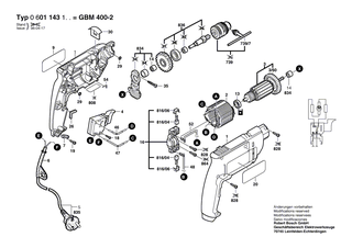 BOSCH Polschuh 230V | Ersatzteile f�r GSB 450 RE, PSB 400 - 2604220555