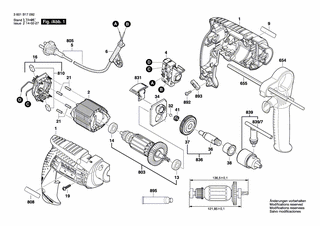 BOSCH Polschuh 230V | Ersatzteile fr GSB 13 RE, GBM 10 RE - 1619P21238