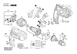 BOSCH Polschuh 230V | Ersatzteile fr GSB 13 RE, GBM 10 RE - 1619P21238