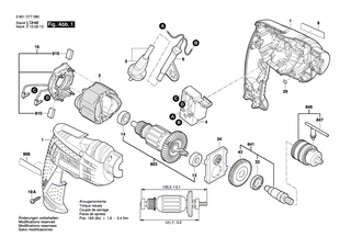 BOSCH Polschuh 230V | Ersatzteile fr GSB 13 RE, GBM 10 RE - 1619P21238