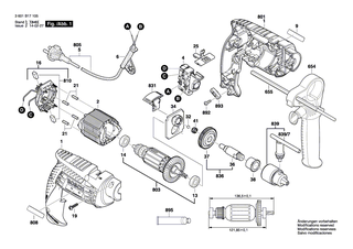 BOSCH Polschuh 230V | Ersatzteile fr GSB 13 RE, GBM 10 RE - 1619P21238