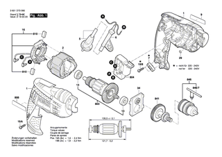 BOSCH Polschuh 230V | Ersatzteile fr GSB 13 RE, GBM 10 RE - 1619P21238