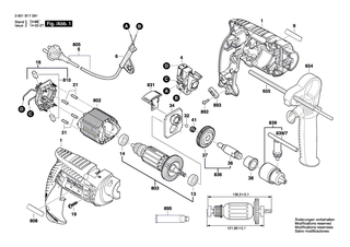 BOSCH Polschuh 230V | Ersatzteile fr GSB 13 RE, GBM 10 RE - 1619P21238