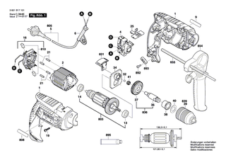 BOSCH Polschuh 230V | Ersatzteile fr GSB 13 RE, GBM 10 RE - 1619P21238