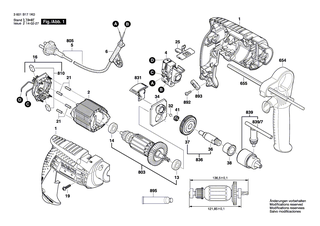 BOSCH Polschuh 230V | Ersatzteile fr GSB 13 RE, GBM 10 RE - 1619P21238