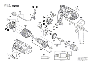 BOSCH Polschuh 230V | Ersatzteile fr GSB 13 RE, GBM 10 RE - 1619P21238