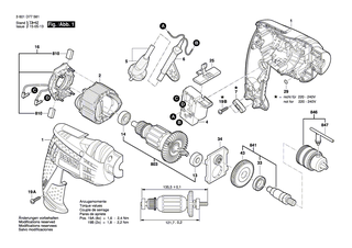 BOSCH Polschuh 230V | Ersatzteile fr GSB 13 RE, GBM 10 RE - 1619P21238