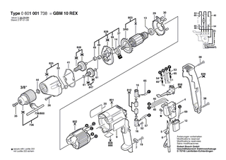 BOSCH Elektr Leitung L=130 MM WEISS | Ersatzteile f�r GBM 13 HRE, Bohrmaschine - 2604448005