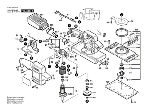 BOSCH Elektr Leitung L=249 MM BLAU | Ersatzteile f�r PHS 560 G, PST 60 PEA - 2604448057