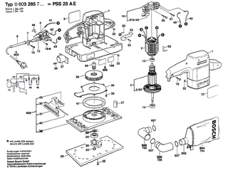 BOSCH Elektr Leitung L=249 MM BLAU | Ersatzteile f�r PHS 560 G, PST 60 PEA - 2604448057