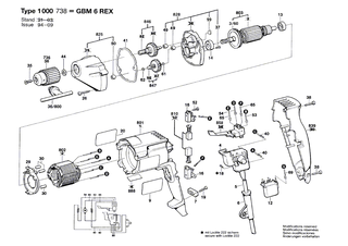 BOSCH Verbindungskabel L=68 MM WEISS | Ersatzteile f�r GBM 13 HRE, Bohrmaschine - 2604448100