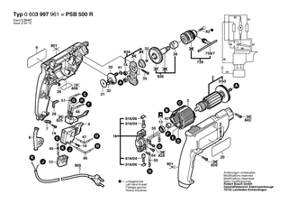 BOSCH Verbindungskabel L=73 MM WEISS | Ersatzteile f�r GSB 16 RE, PSB 550-RE - 2604448115