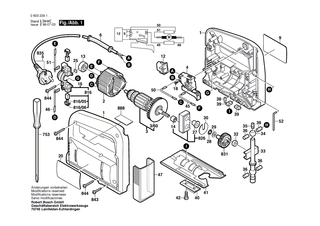 BOSCH Verbindungsleitung L=263MM BLAU | Ersatzteile f�r PST 54 PE, PST 50 PE - 2604448119