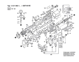 BOSCH Elektr Leitung L=103MM WEISS | Ersatzteile f�r GST 60 PE, GST 80 PE - 2604448140