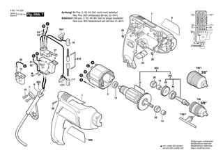 BOSCH Verbindungsleitung | Ersatzteile f�r GBM 450 RE, GBM 6 RE - 2604448212