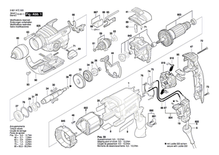 BOSCH Verbindungsleitung | Ersatzteile f�r GSB 16 RE, GSB 780-2 RE - 2604448331