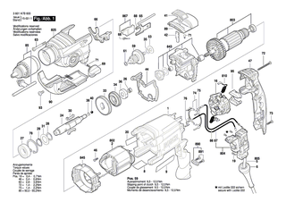 BOSCH Verbindungsleitung 48 mm | Ersatzteile f�r GSB 16 RE, GSB 19-2 RE - 2604448334