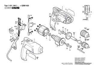 BOSCH Netzanschlussleitung USA/CDN 2,15m 2 x 0,82mm SJ 18/2 | Ersatzteile f�r GWS 850 C - 2604460122
