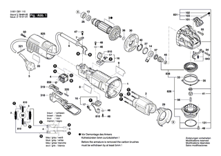 BOSCH Netzanschlussleitung USA/CDN 2,15m 2 x 0,82mm SJ 18/2 | Ersatzteile f�r GWS 850 C - 2604460122