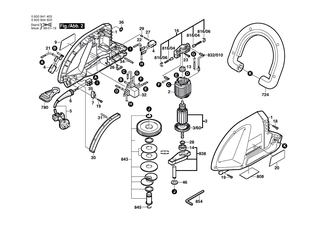 BOSCH Netzanschlussleitung EU 0,4m 2 x 1,0mm H07 RN-F | Ersatzteile f�r AKE 30 B, AKE 35 B - 2604460183