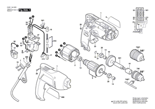 BOSCH Netzanschlussleitung SAM 2,7m 2 x 0,82mm SJ 18/2 | Ersatzteile f�r GBH 3-28 DRE, GBH 2-20 D - 2604460249