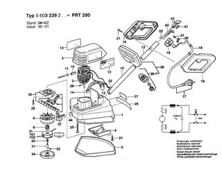 BOSCH Netzanschlussleitung EU 0,46m 2 x 1,0mm H05 VV-F | Ersatzteile f�r ART 23, ART 23 F - 2604460255